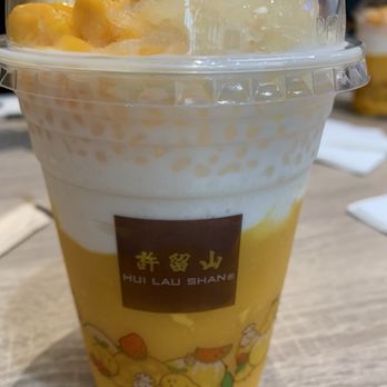 Hui Lau Shan - Pomelo mango masago drink - hard doughy masago , no bueno - Desserts Near Me - Milpitas, California Hui Lau Shan - Pomelo mango masago drink - hard doughy masago , no bueno - Desserts Near Me - Milpitas, California
