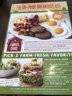 Menu photo 3 Bob Evans St Petersburg, FL