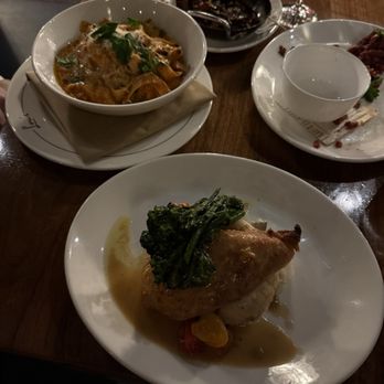 Lou's - Roast Heritage Chicken and Chicken Tagliatelle - Tapas/Small Plates Near Me - Cambridge, Massachusetts Lou's - Roast Heritage Chicken and Chicken Tagliatelle - Tapas/Small Plates Near Me - Cambridge, Massachusetts