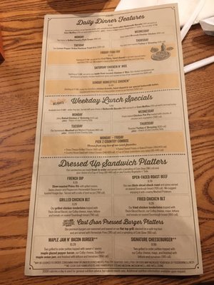 Menu photo 7 Cracker Barrel Old Country Store Harriman, TN