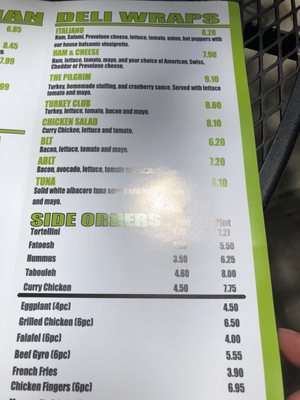 Menu photo 7 Gansett Wraps Storrs, CT
