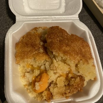 Central Texas Style BBQ - This is what they called "peach cobbler" - Barbeque Near Me - Pearland, Texas Central Texas Style BBQ - This is what they called "peach cobbler" - Barbeque Near Me - Pearland, Texas