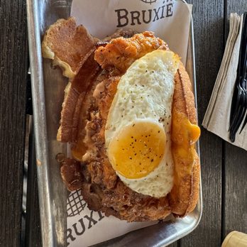 Bruxie - HOLY CHICKEN Waffle sandwich - Chicken Shop Near Me - Long Beach, California