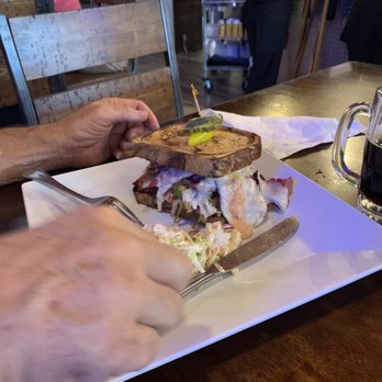 The Rubi Slipper - Rueben, Slipper Burger interior and snicker cheesecake - Desserts Near Me - Alamosa, Colorado The Rubi Slipper - Rueben, Slipper Burger interior and snicker cheesecake - Desserts Near Me - Alamosa, Colorado