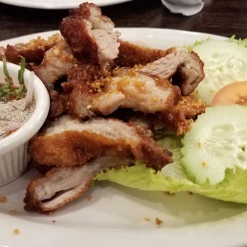 Krungthep Thai - Crispy fried pork appetizer. 7.95 - Thai Near Me - Saint Paul, Minnesota