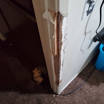 Your Neighborhood Handyman - Door jam before.. - Handyman Near Me - Bakersfield, California