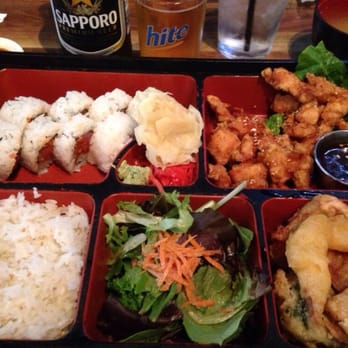 Mr. Sushi - Sesame chicken and spicy tuna roll bento box! - Sushi Bars Near Me - Valencia, California