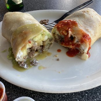 Tacos Ensenada - California burrito with green & red sauce. So much flavor. Thank me later - Mexican Near Me - Visalia, California Tacos Ensenada - California burrito with green & red sauce. So much flavor. Thank me later - Mexican Near Me - Visalia, California