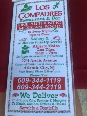 Menu photo 5 Los Compadres Restaurant & Bar Atlantic City, NJ Menu photo 5 Los Compadres Restaurant & Bar Atlantic City, NJ