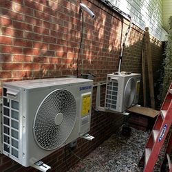 Aaron’s Heating and Cooling - 2 new mini-split condenser install