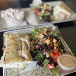 Yosh's Unique Deli - The Gobbler with lingonberries and half house salad