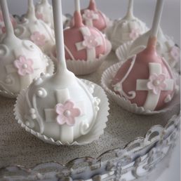 Baptism cake pops Baptism cake pops