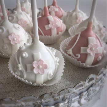 A Sweet Life - Baptism cake pops - Desserts Near Me A Sweet Life - Baptism cake pops - Desserts Near Me