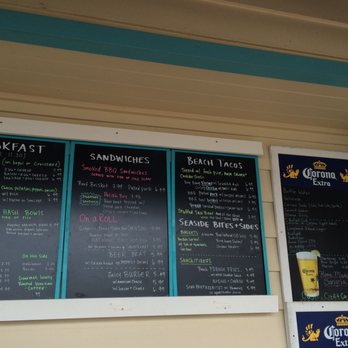 Shark Tooth Beach Concession - Menu with lots of options beer and wine - Breakfast & Brunch Near Me - Nokomis, Florida