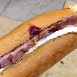 Upper Crust - Brie cranberry and bacon baguette