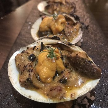 Sparrow + Wolf - Clams casino topped w Uni - New American Near Me - Las Vegas, Nevada Sparrow + Wolf - Clams casino topped w Uni - New American Near Me - Las Vegas, Nevada