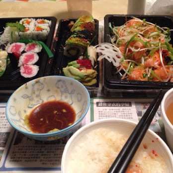Sushi Yoshi - Take out for two. Love the avocado shrimp special sushi~ - Sushi Bars Near Me - Vienna, Virginia