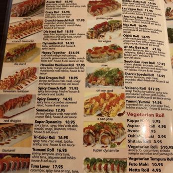 Fuji Sushi - Menu. - Japanese Near Me - San Jose, California Fuji Sushi - Menu. - Japanese Near Me - San Jose, California