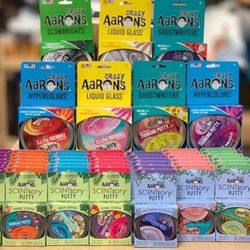 The Zoo Company Toy Store - Just a small portion of the Crazy Aaron's thinking putty they have available