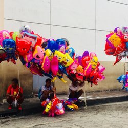 Antipolo Cathedral - Balloon vendors