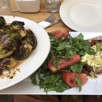 Westville Dumbo - Brussels sprouts and Argentinian eggs Benedict. - Comfort Food Near Me - Brooklyn, New York Westville Dumbo - Brussels sprouts and Argentinian eggs Benedict. - Comfort Food Near Me - Brooklyn, New York