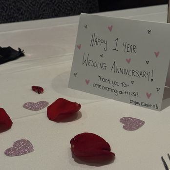 Eddie V's Prime Seafood - Anniversary Card & Rose Petals - Seafood Near Me - Cherry Hill, New Jersey Eddie V's Prime Seafood - Anniversary Card & Rose Petals - Seafood Near Me - Cherry Hill, New Jersey