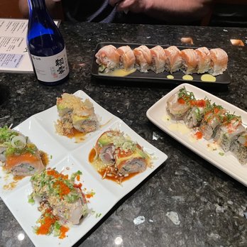 Sakura Asian Bistro - All the unique rolls and the great sake... Junmai Daiginjo. - Seafood Near Me - Girdwood, Alaska