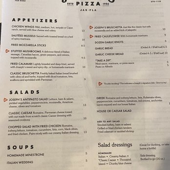 Joseph's Pizza - Italian Near Me - Atlantic Beach, Florida
