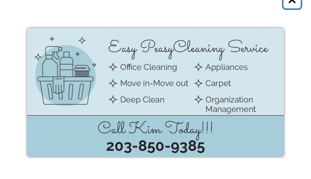 EASY PEASY CLEANING SERVICE Milford, Connecticut Carpet Cleaning
