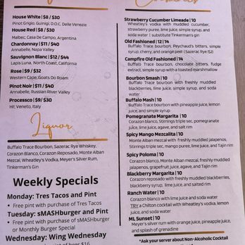 Mash Lab Brewing & Kitchen - Wine and Cocktail menu - American Near Me - Windsor, Colorado Mash Lab Brewing & Kitchen - Wine and Cocktail menu - American Near Me - Windsor, Colorado