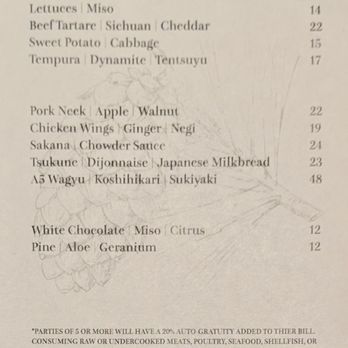 Matsu - A la carte offerings - Japanese Near Me - Oceanside, California