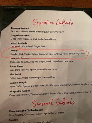 Menu photo 1 Sparrow Modern Italian Edmond, OK