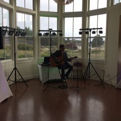 Caspar Community - Wedding at Caspar- May 2018 Sound & lighting by groundLoop Events Guitar cocktail hour played by local guitarist/singer Tony Roach