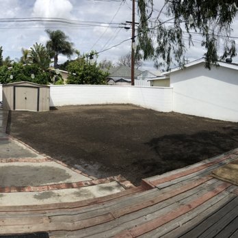 Jimmie's Tree Service - This is the after photo with the sod removed and earth leveled and tree trimmed. - Tree Services Near Me