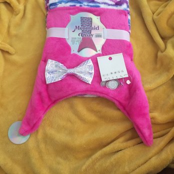 Five Below - Mermaid Cozy Blanket +  Bow Tie + Mermaid theme earrings - Discount Store Near Me - Alhambra, California