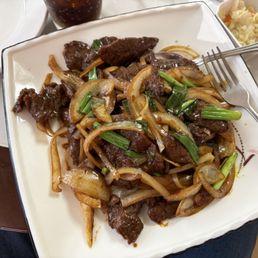 Beef with broccoli.