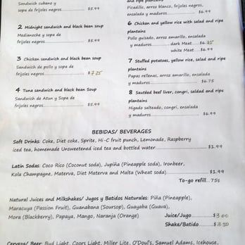 Numero Uno Cuban Restaurant - The lunch menu... - Cuban Near Me - Orlando, Florida Numero Uno Cuban Restaurant - The lunch menu... - Cuban Near Me - Orlando, Florida