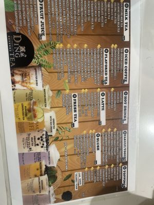 Menu photo 2 Ding Tea Arlington, TX