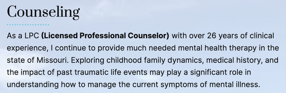 Linda Pogo - grief counselor in Columbia, MO