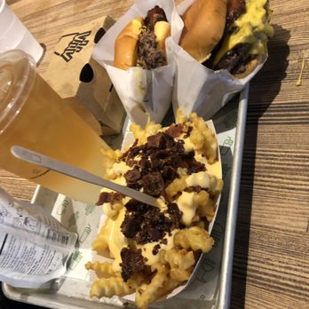 Shake Shack Central West End - Two smoke shack burgers, bacon cheese fries and chicken tenders and an Arnold Palmer - Ice Cream & Frozen Yogurt Near Me - St. Louis, Missouri