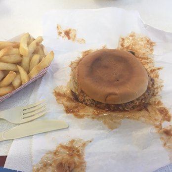 Hi-Ho Barbecue - a hamburger and french fries - Sandwiches Near Me - Hammond, Louisiana Hi-Ho Barbecue - a hamburger and french fries - Sandwiches Near Me - Hammond, Louisiana