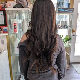 Long hair cut and styling Long hair cut and styling