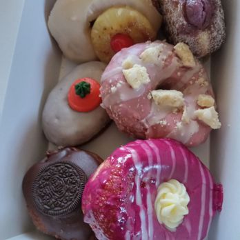 Starlight Doughnut Lab - April flavors: pineapple upside down, blackberry goat, carrot cake, strawberry shortcake, chocolate cream & lemon blueberry - Bakeries Near Me - Cincinnati, Ohio Starlight Doughnut Lab - April flavors: pineapple upside down, blackberry goat, carrot cake, strawberry shortcake, chocolate cream & lemon blueberry - Bakeries Near Me - Cincinnati, Ohio