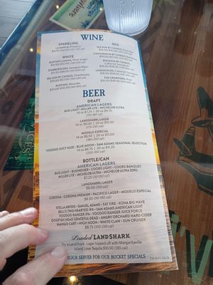 Menu photo 1 Margaritaville - Miami Bayside Miami, FL