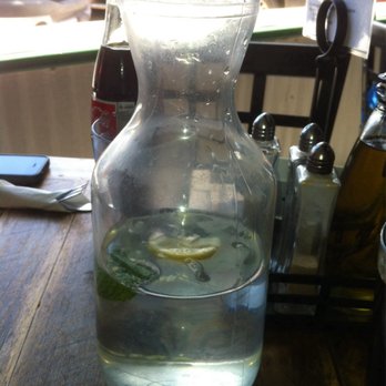 Simple Eatery - Carafe of lemon mint water they bring to your table. - Bakeries Near Me - Buena Vista, Colorado