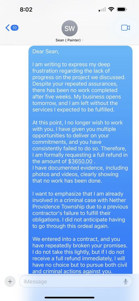 Slide of TM Pro Contracting