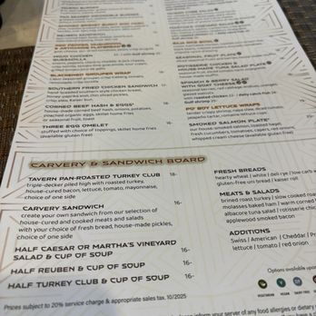 The Tavern & Whiskey Bar - Lunch menu - American Near Me - Longboat Key, Florida The Tavern & Whiskey Bar - Lunch menu - American Near Me - Longboat Key, Florida