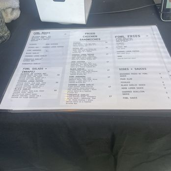 Fowl + Fare - The Menu... - Sandwiches Near Me - Alameda , California