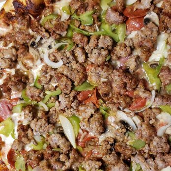 Petrilli's Pizza - Specialty pizza, med. So big and so good. Totally worth the $$. Very generous toppings and the sausage is amazing! - Pizza Near Me - Upland, California