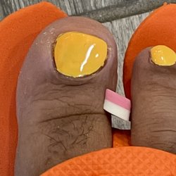 Modern Nails - Finished pedi! Done in less than 30 minutes!!!